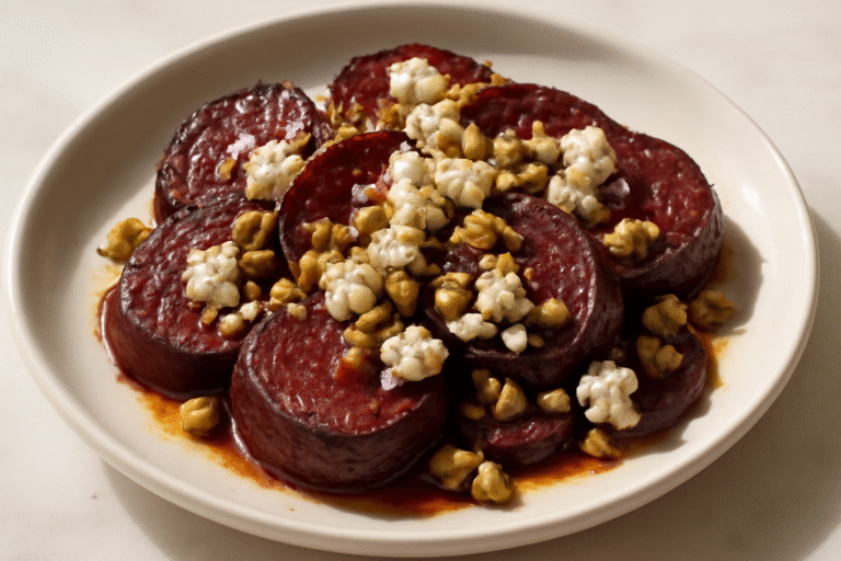 Beterrabas Derretidas com Feta e Pistaches