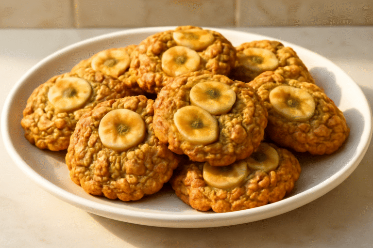 Biscoitos de Banana e Aveia