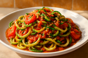Macarrão Vegano de Abobrinha