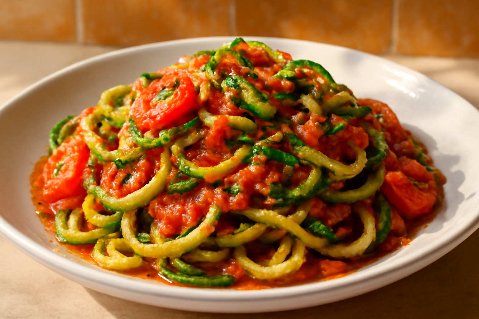 Macarrão Vegano de Abobrinha