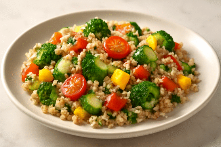 Salada de Quinoa e Legumes